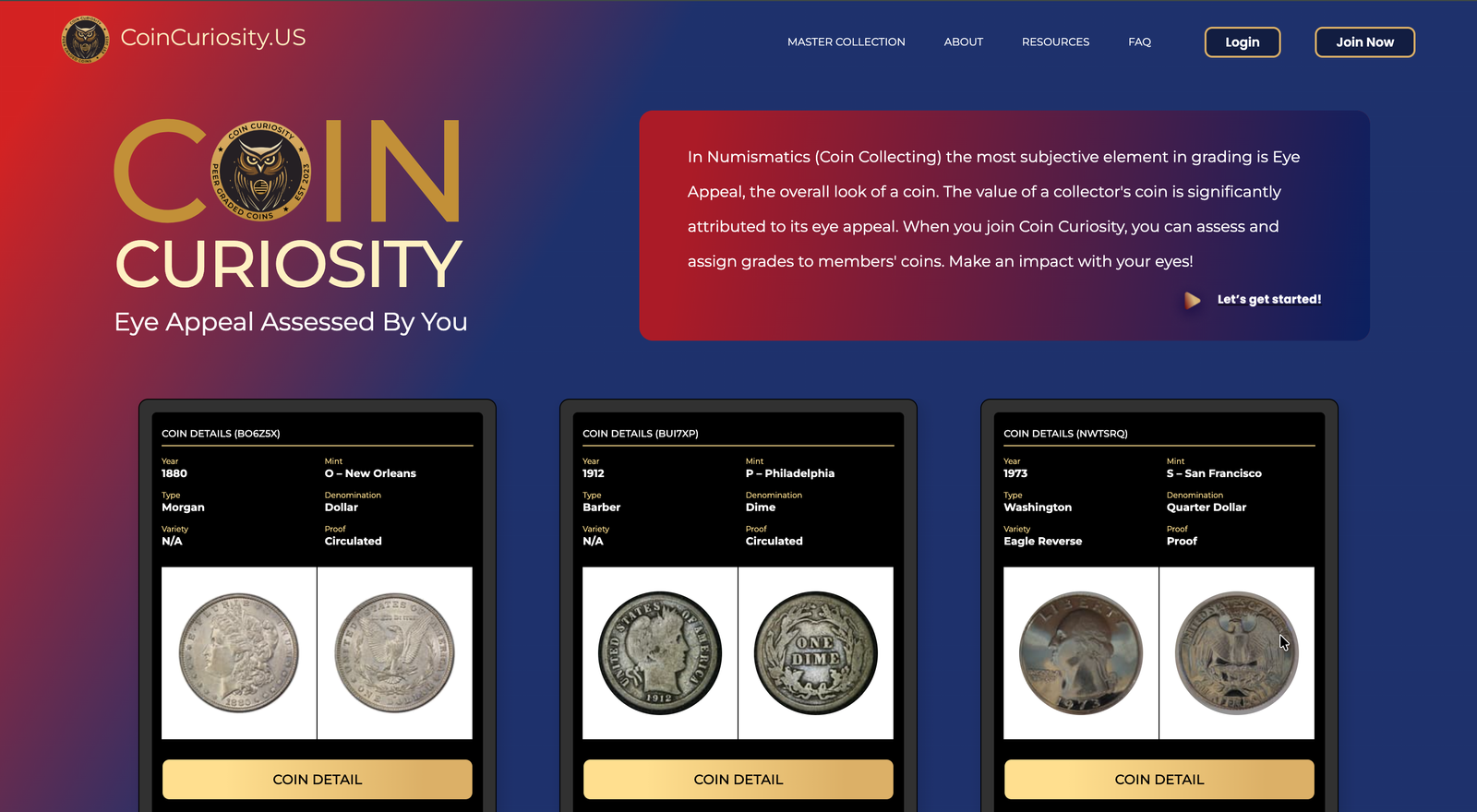 Coin Curiosity website
